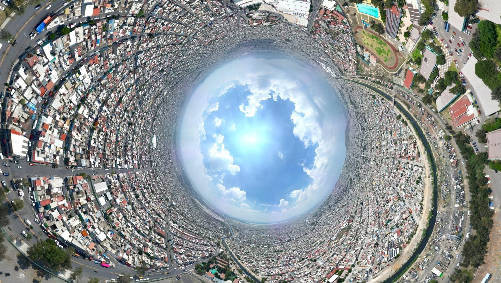 Vista panorámica del Municipio de Nezahualcóyotl